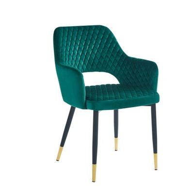 Krzesło tapicerowane Velvet zielone