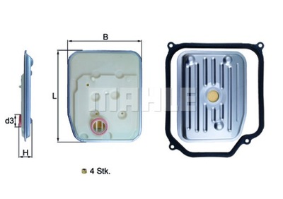 FILTRAS HIDRAULINIS AUTOMATINĖS DĖŽĖS PAVARŲ VW 