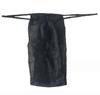 Stringi jednorazowe | majtki kosmetyczne | czarne 100 sztuk