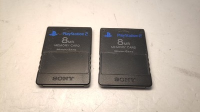 Sony PS2 Karty pamięci 8 MB 2 sztuki