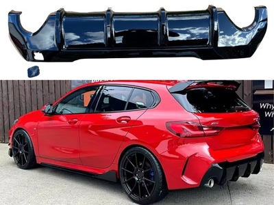 Дифузор накладка задня bmw f40 чорний блиск фото №1