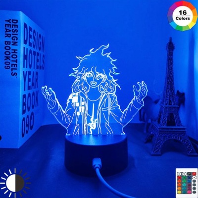 biurkowa nocna lampka 3D LED Anime lampa Led Nagi