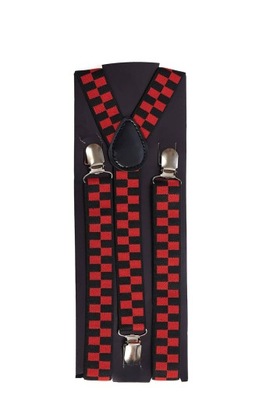 Szelki w kratkę Checker Suspenders uniw