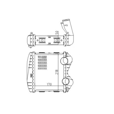 RADUADOR AIRE DE CARGA HART 620 809  