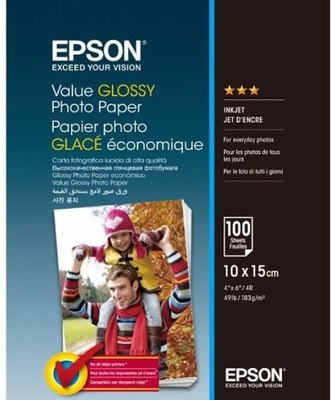 Papier Epson Value Glossy Photo Paper 10x15 100ark