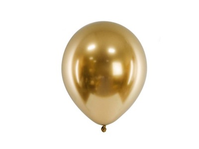 Balony lateksowe Glossy złote 46 cm 5 szt.