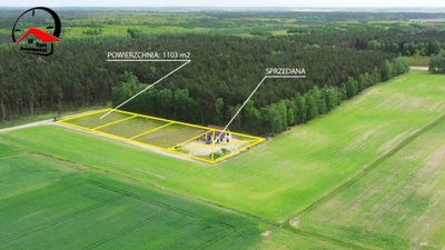 Działka, Ostrówce, Gąsawa (gm.), 1103 m²