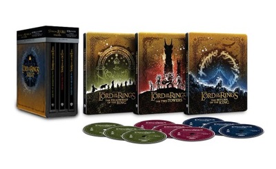 Władca Pierścieni 1-3 Blu Ray 4K Steelbook PL