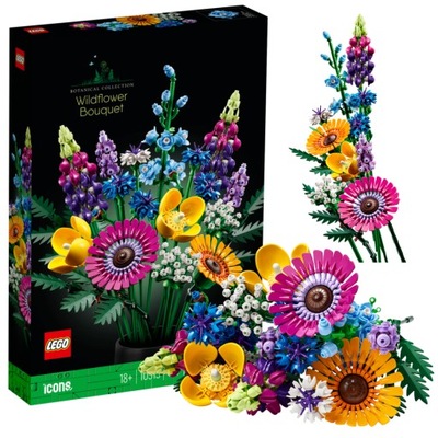 LEGO Bukiet z Polnych Kwiatów 10313 Creator Ex ICONS Prezent dla Dziewczyny