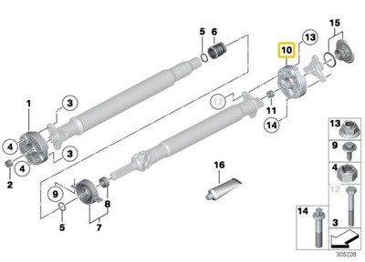 BMW G11 G12 G20 CONECTOR ELÁSTICO DE EJE DE ACCIONAMIENTO  