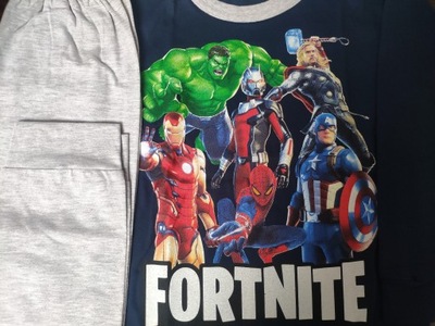 PIŻAMA DZIECIĘCA roz. 128 FORTNITE / Bawełna 100%