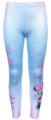 Błękitne legginsy dziewczęce Myszka Minnie 134 cm