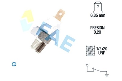 FAE SENSOR DE PRESIÓN ACEITES LAND ROVER DISCOVERY I DISCOVERY II RANGE  