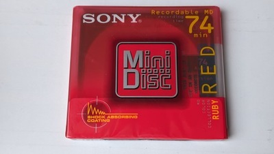 MiniDisc MD SONY RED 74 Japan 1szt