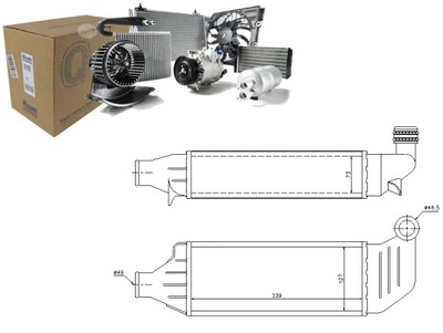 ИНТЕРКУЛЕР NISSENS 1036593 1025160 1671446 97FF9L