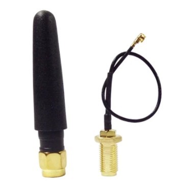 Antena 868MHz 3dBi ze złączem SMA + adapter u.FL