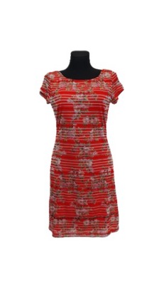 Sukienka mała czerwona dopasowana DESIGUAL XL