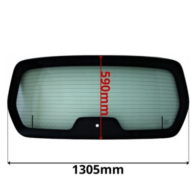 Скло задня cała w кришка peugeot partner ii tepee 0387 фото №1