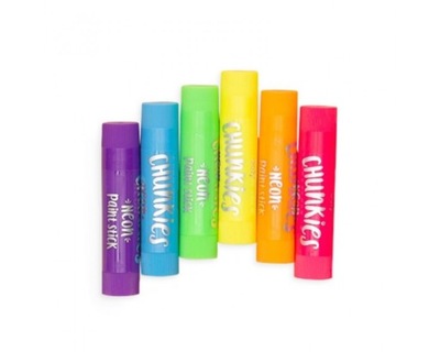 Farba w Kredce 6 szt Chunkies Paint Sticks Neon