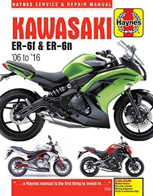 KAWASAKI ER-6F (EX650) AND ER-6N (ER650) SERVICE AND REPAIR МЕХАНИКА 2006-201 фото