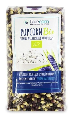 Ziarna popcornu z niebieskiej kukurydzy