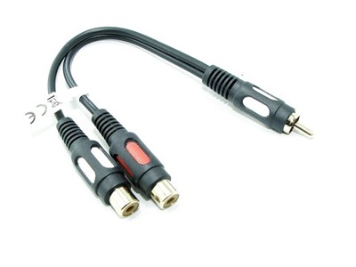 ADAPTER RCA WTYK- 2X GNIAZDO RCA