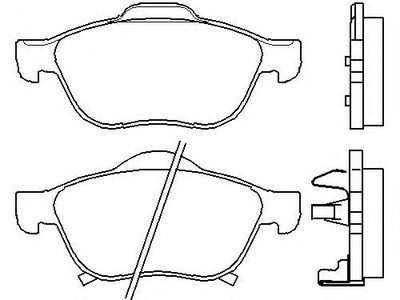 ZAPATAS DE FRENADO PARTE DELANTERA TOYOTA AVENSIS 1997- 2003  