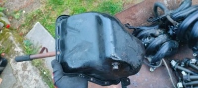 Поддон масляная двигателя ej253 subaru outback iii 04 rok фото №1