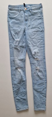 Dżinsy Skinny SPODNIE 34 XS H&M