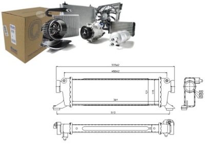 Nissens интеркулер mercedes a 160 cdi 168.007 фото №1