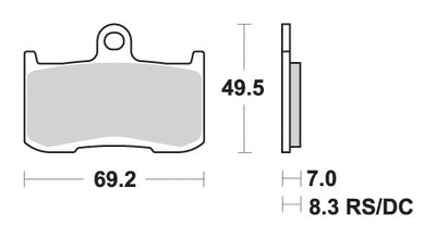 SBS КОЛОДКИ ТОРМОЗНЫЕ KH347 RACING DUAL CA 782DC