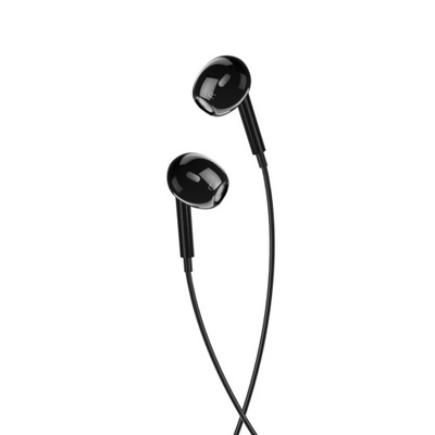 Słuchawki douszne do smartfona uniwersalne przewodowe ack 3,5mm czarne