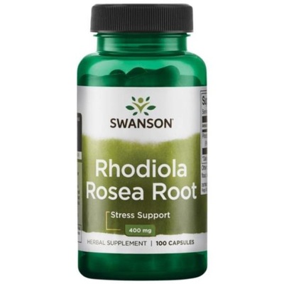 Swanson Rhodiola Rosea Root 400 mg 100 kapsułek
