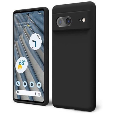 Etui Silicone Case Czarne do Google PIXEL 7a