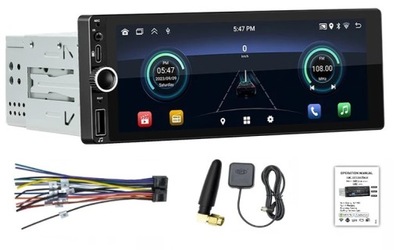 RADIO UNIVERSALŪS 2 GB 32 ROM ANDROID 1DIN 6.9'' BT GPS WIFI ZEST. GLOSN 