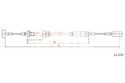 COFLE ТРОС ТОРМОЗНОЙ IVECO DAILY ТОРМОЗ L-1265 920 02 L/P 12.3725