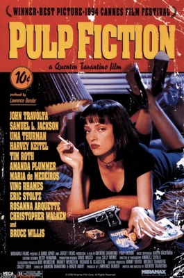 Pulp Fiction - Uma Thurman - plakat 70x50 cm