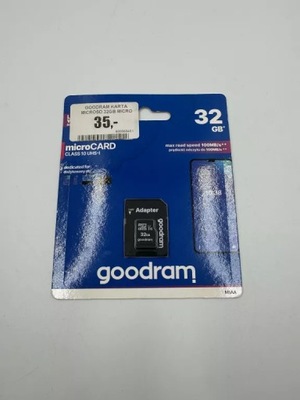 GOODRAM KARTA MICROSD 32GB MICRO CL10 ADAPTER SD