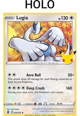 Karta Pokemon Lugia (CEL 022) 22/25 Holo