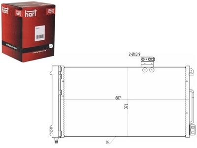 КОНДЕНСАТОР КОНДЕНСАТОР КОНДИЦИОНЕРА DB 203 C200 00- HART