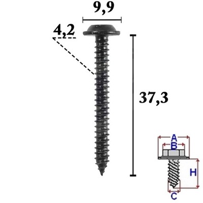 TORNILLO KRZYZAKOWY DE MONTAJE UNIVERSAL 4,2 X 37,3  