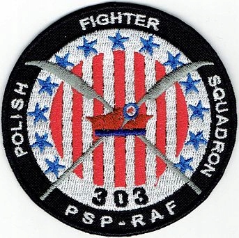 PSP-RAF Dywizjon 303 Naszywka 1453R