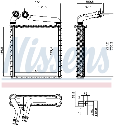 HEATER NISSENS 73979 3C0819031  