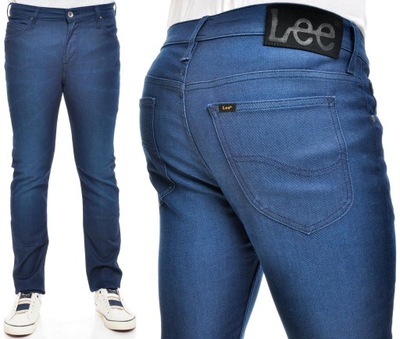 LEE spodnie SLIM navy jeans RIDER _ W29 L30
