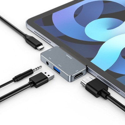 Adapter 4w1 HUB USB-C HDMI Laptop Macbook iPad Pro