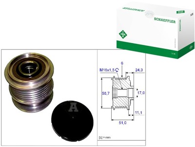 RUEDA POLEA ALTERNADOR FORD INA  