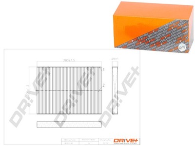 FILTRO CABINAS VOLKSWAGEN POLO 97-01 ESTADO DARD DRIVE+  