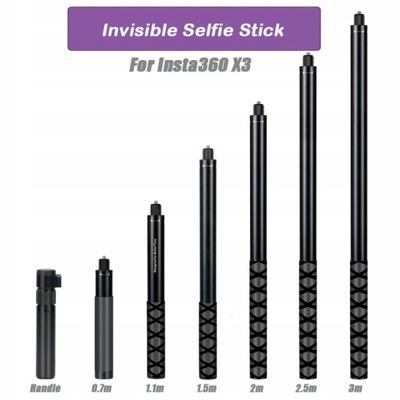 Invisible Selfie Stick For Insta360 X3/X2 Selfie