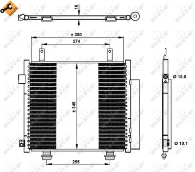 RADUADOR DE ACONDICIONADOR - SKRAPLACZ, EASY FIT NRF 350337  