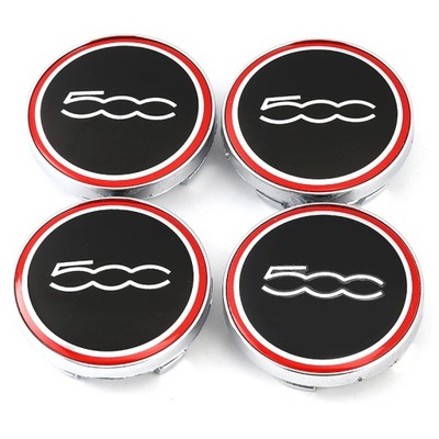 56MM CAR WHEEL CENTER HUB CAPS BADGE EMBLEM PARA FIAT 500 PUNTO STILO~6829  